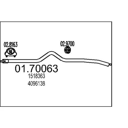 Výfukové potrubie MTS 01.70063