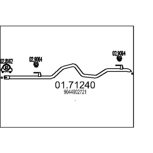 Výfukové potrubie MTS 01.71240