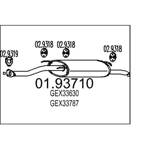 Koncový tlmič výfuku MTS 01.93710
