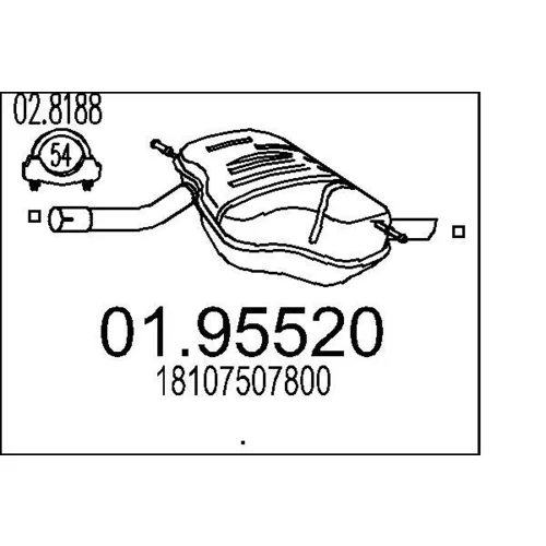 Koncový tlmič výfuku MTS 01.95520