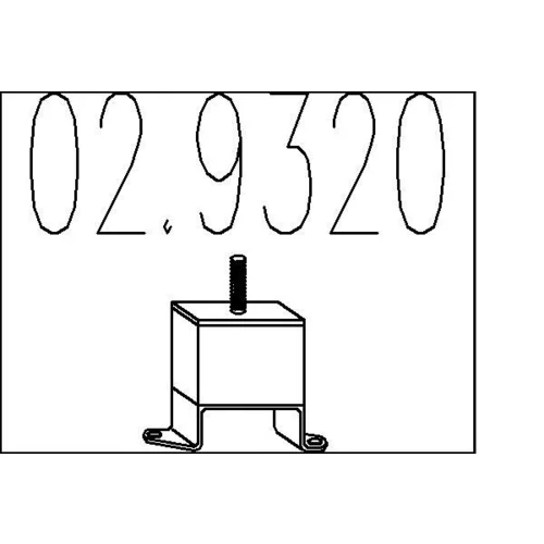 Doraz tlmiča výfuku MTS 02.9320