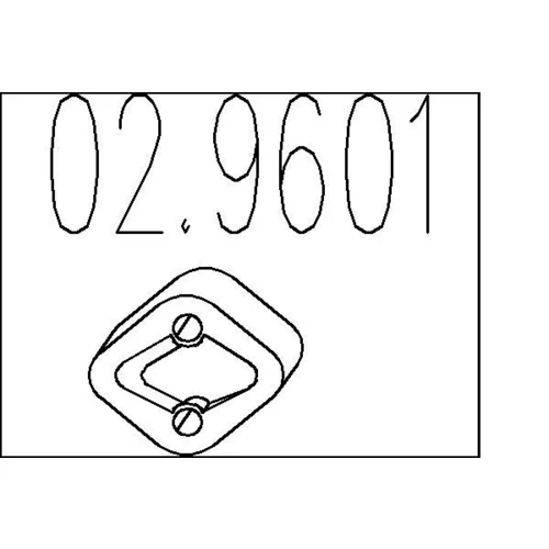 Doraz tlmiča výfuku MTS 02.9601