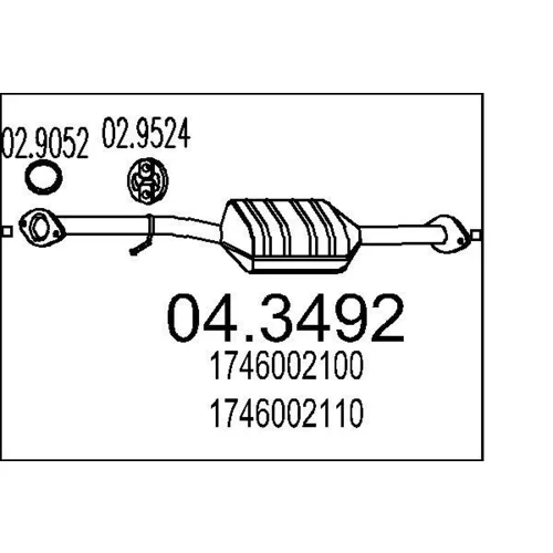 Katalyzátor MTS 04.3492