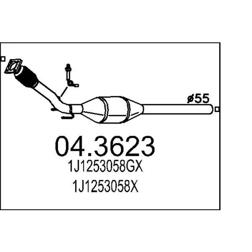 Katalyzátor MTS 04.3623