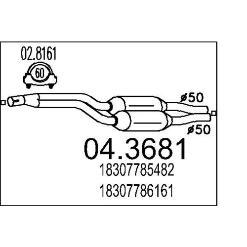Katalyzátor MTS 04.3681