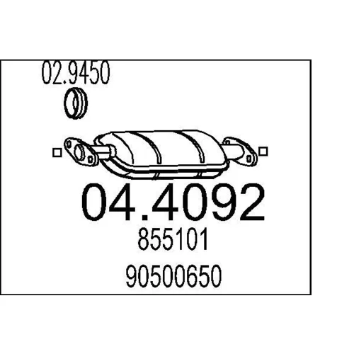 Katalyzátor MTS 04.4092