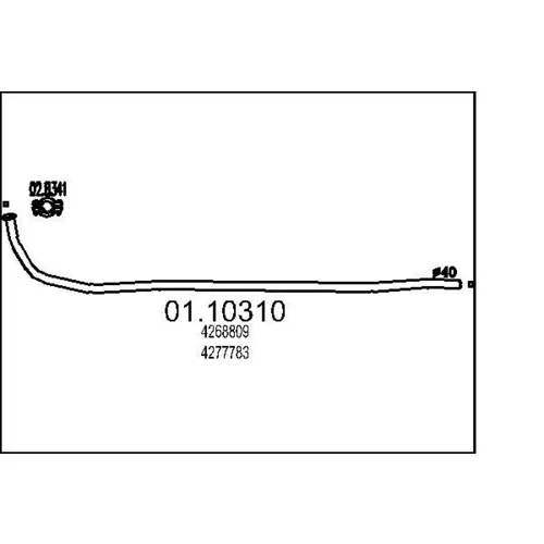 Výfukové potrubie MTS 01.10310
