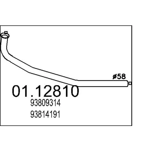Výfukové potrubie MTS 01.12810