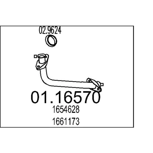 Výfukové potrubie MTS 01.16570