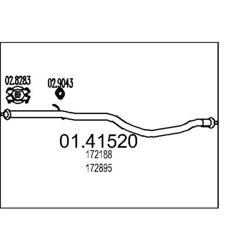 Výfukové potrubie MTS 01.41520