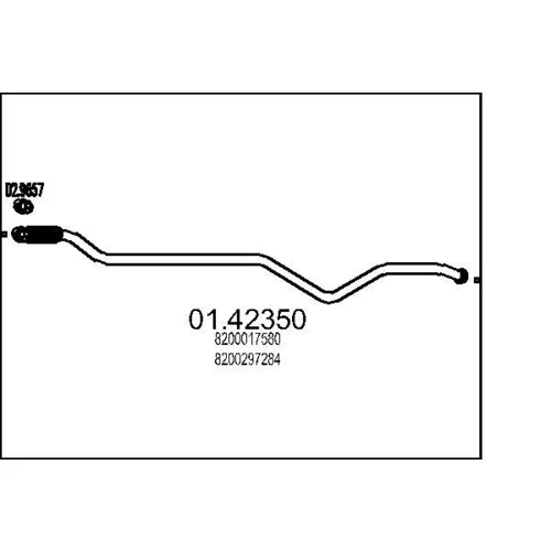 Výfukové potrubie MTS 01.42350