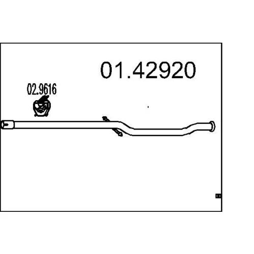 Výfukové potrubie MTS 01.42920