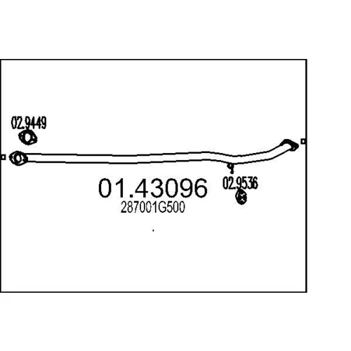 Výfukové potrubie MTS 01.43096
