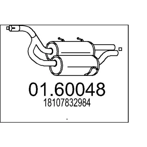 Koncový tlmič výfuku MTS 01.60048