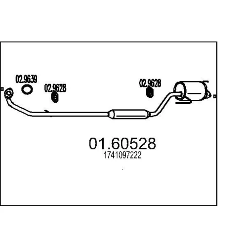 Koncový tlmič výfuku MTS 01.60528