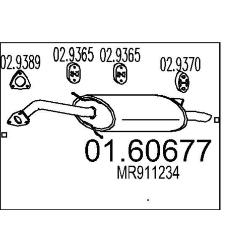 Koncový tlmič výfuku MTS 01.60677
