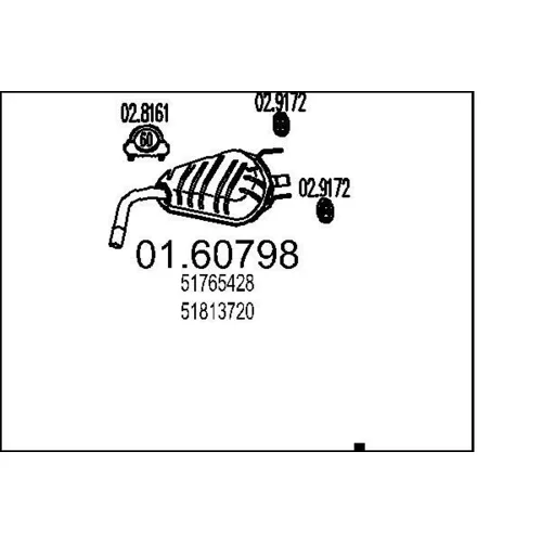 Koncový tlmič výfuku MTS 01.60798