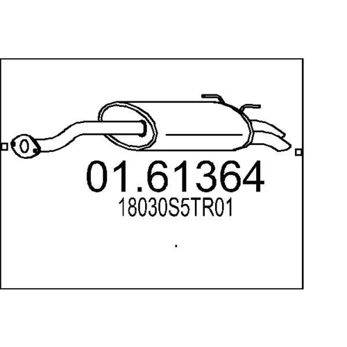 Koncový tlmič výfuku MTS 01.61364