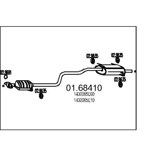 Koncový tlmič výfuku MTS 01.68410