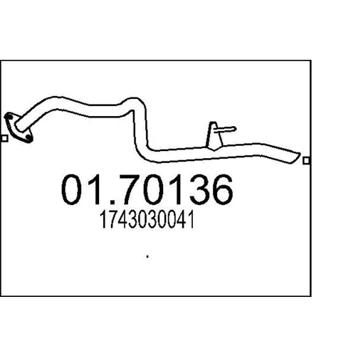 Výfukové potrubie MTS 01.70136