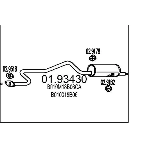 Koncový tlmič výfuku MTS 01.93430