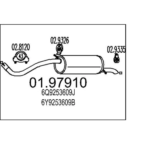 Koncový tlmič výfuku MTS 01.97910