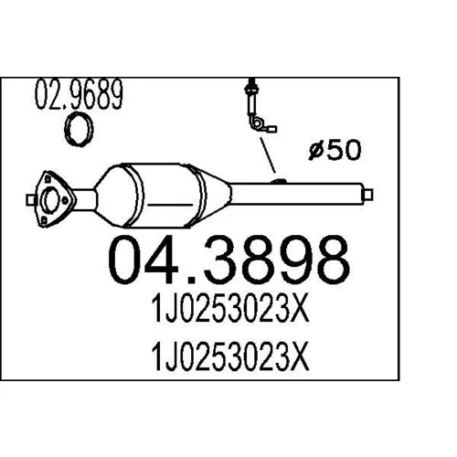 Katalyzátor MTS 04.3898