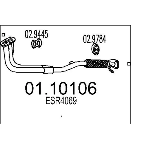 Výfukové potrubie MTS 01.10106
