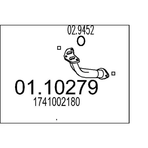 Výfukové potrubie MTS 01.10279