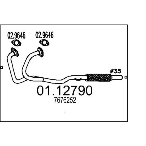 Výfukové potrubie MTS 01.12790