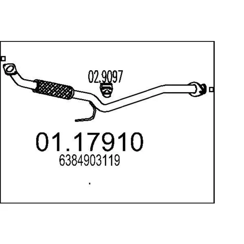 Výfukové potrubie MTS 01.17910