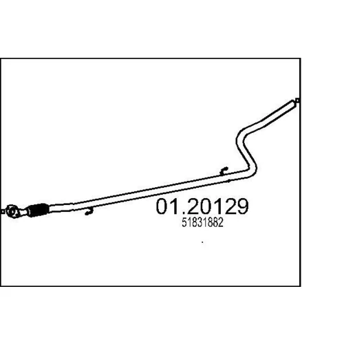 Výfukové potrubie MTS 01.20129