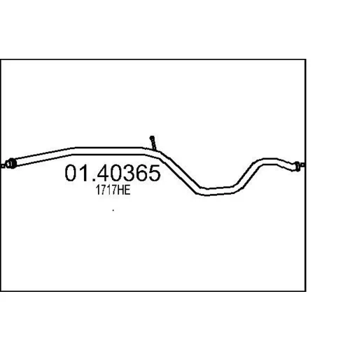Výfukové potrubie MTS 01.40365