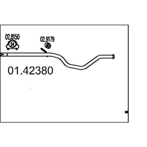 Výfukové potrubie 01.42380 /MTS/