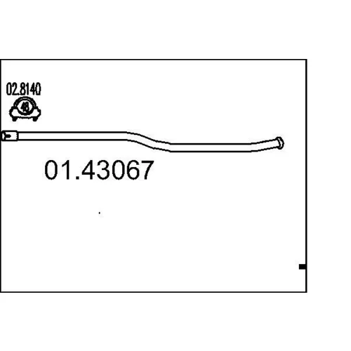 Výfukové potrubie MTS 01.43067