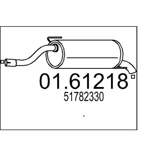 Koncový tlmič výfuku MTS 01.61218
