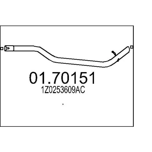 Výfukové potrubie MTS 01.70151