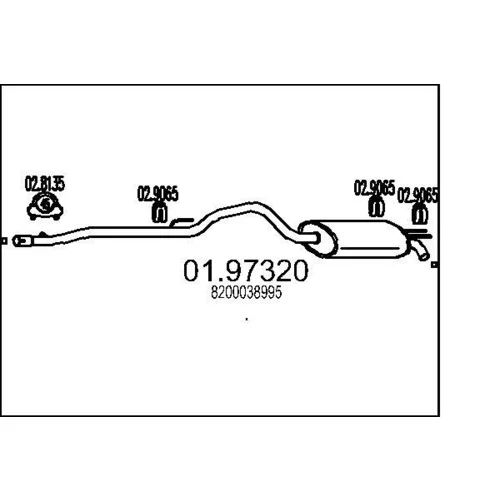 Koncový tlmič výfuku MTS 01.97320