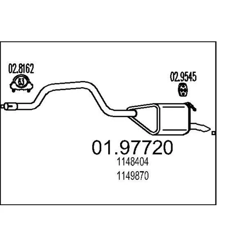Koncový tlmič výfuku MTS 01.97720