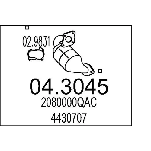 Katalyzátor MTS 04.3045
