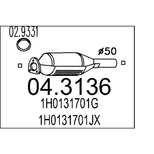 Katalyzátor MTS 04.3136