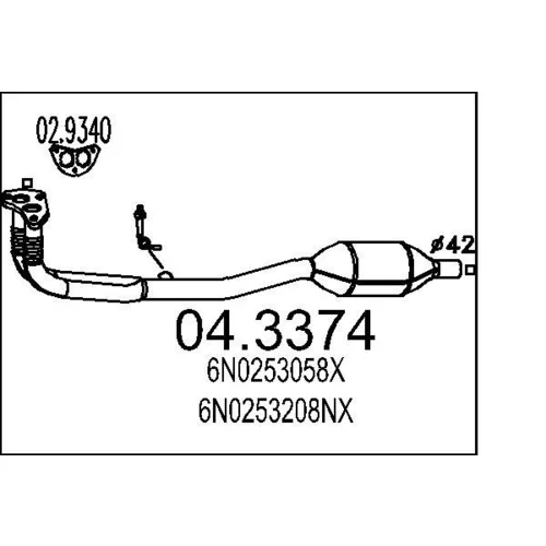 Katalyzátor MTS 04.3374