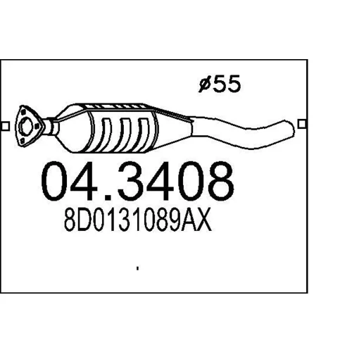 Katalyzátor MTS 04.3408
