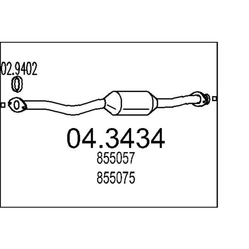 Katalyzátor MTS 04.3434