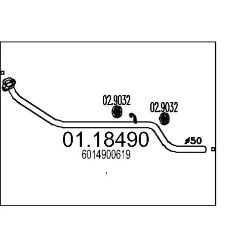 Výfukové potrubie MTS 01.18490