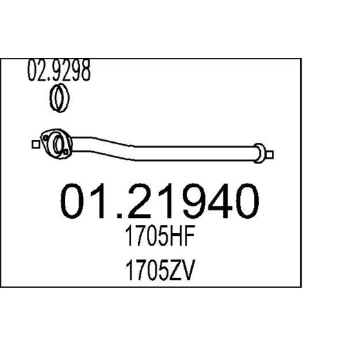 Výfukové potrubie 01.21940 /MTS/