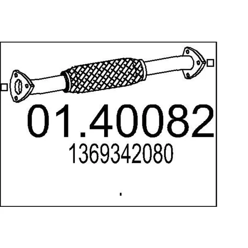 Výfukové potrubie MTS 01.40082