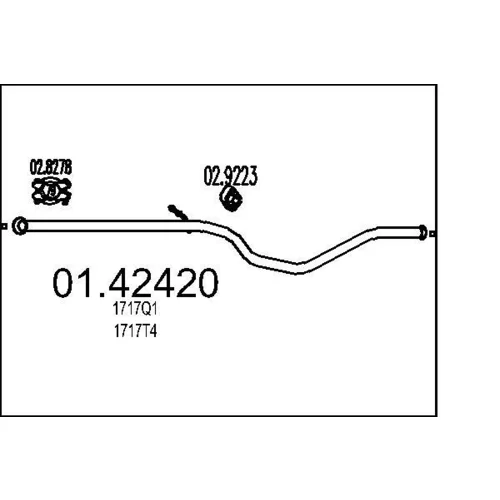 Výfukové potrubie MTS 01.42420