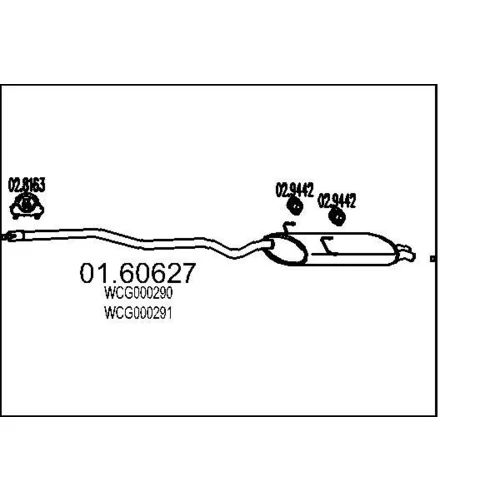 Koncový tlmič výfuku MTS 01.60627