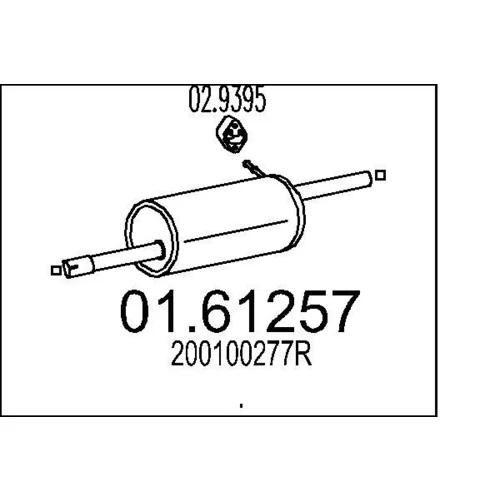 Koncový tlmič výfuku MTS 01.61257